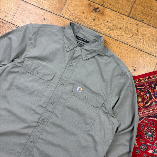 Vintage Carhartt Green Workwear Shirt - L