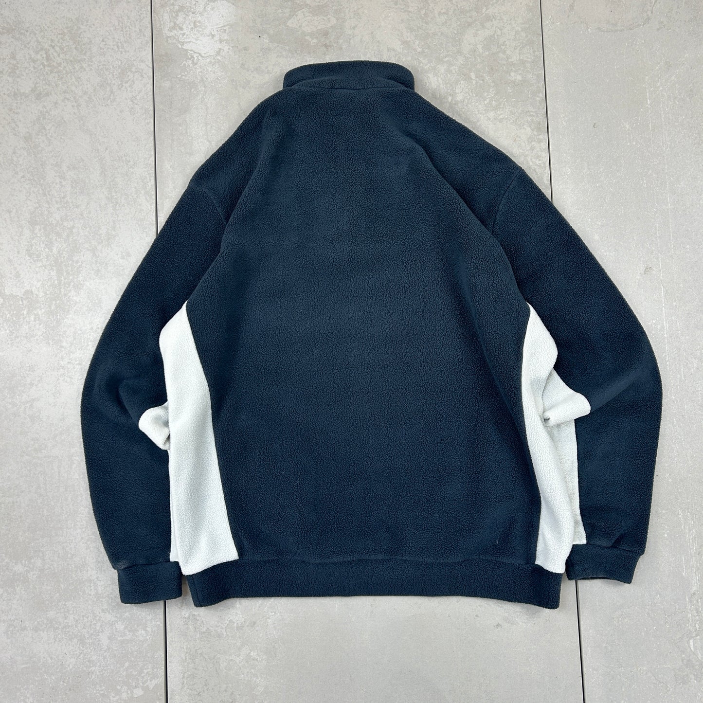 Vintage Fila Navy Fleece Embroidered Sweatshirt - XL