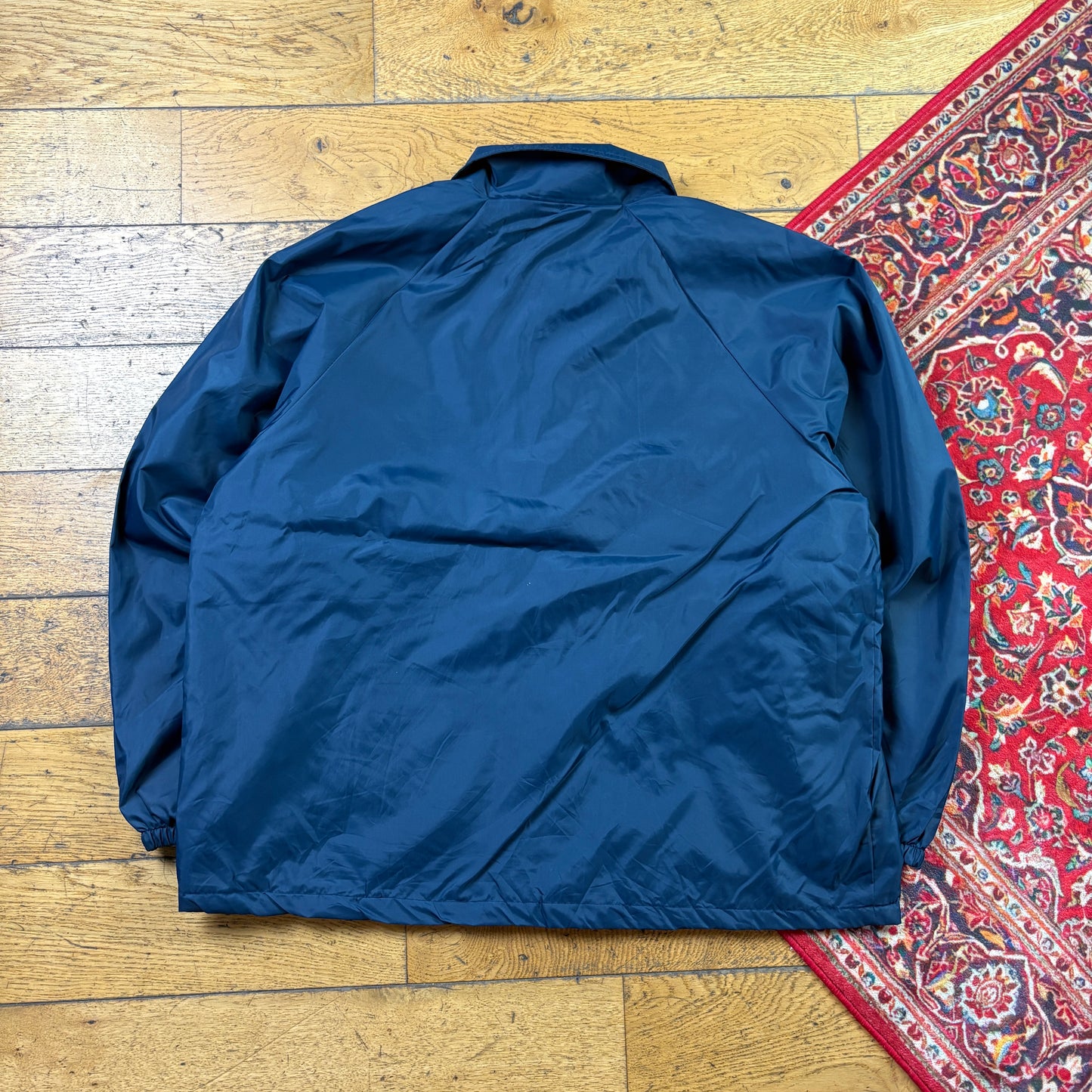 Vintage Navy Nylon Coach Harrington Jacket - XL