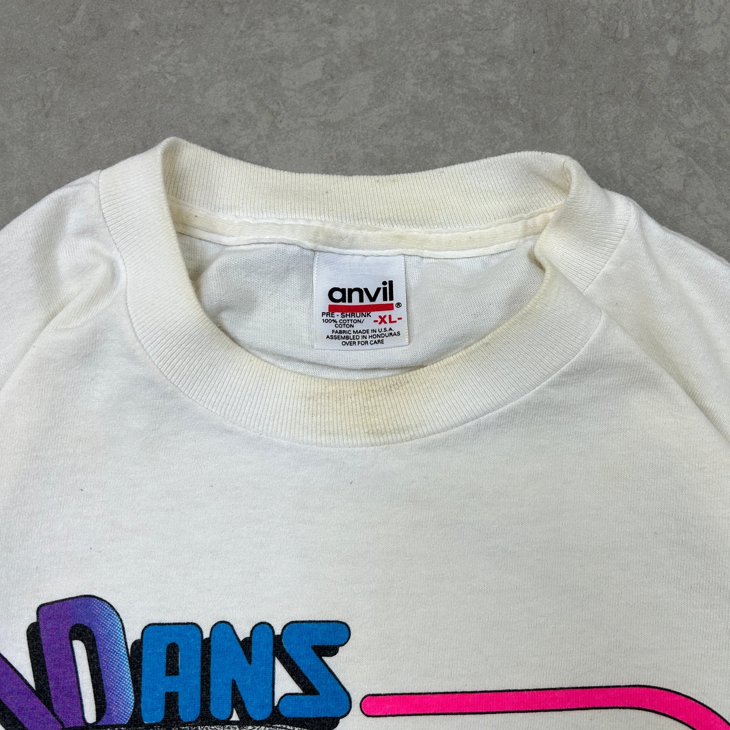 Vintage 1997 Single Stitch Car Graphic White T-Shirt - L