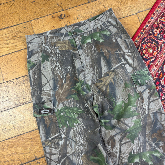 Vintage Real Tree Camo Green Hunting Workwear Trousers - 34