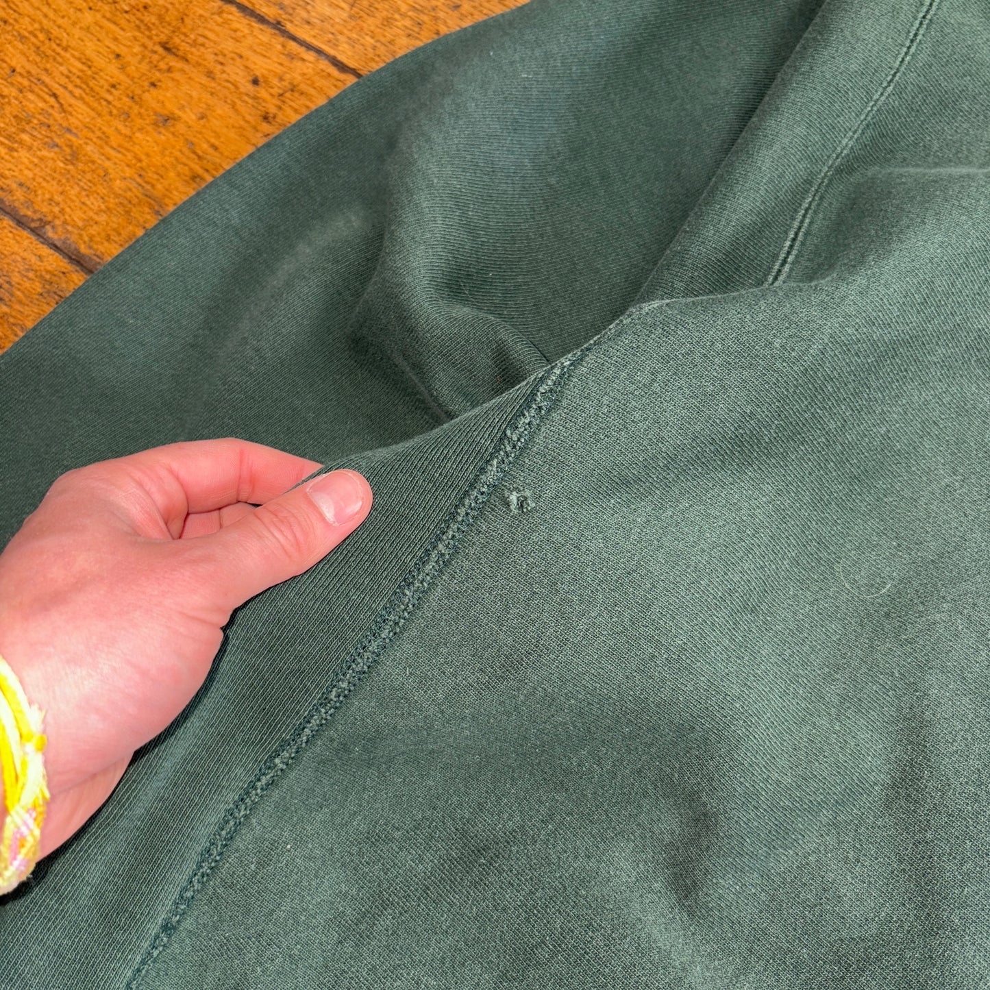 Vintage 90s Champion Green Embroidered Sweatshirt - XL
