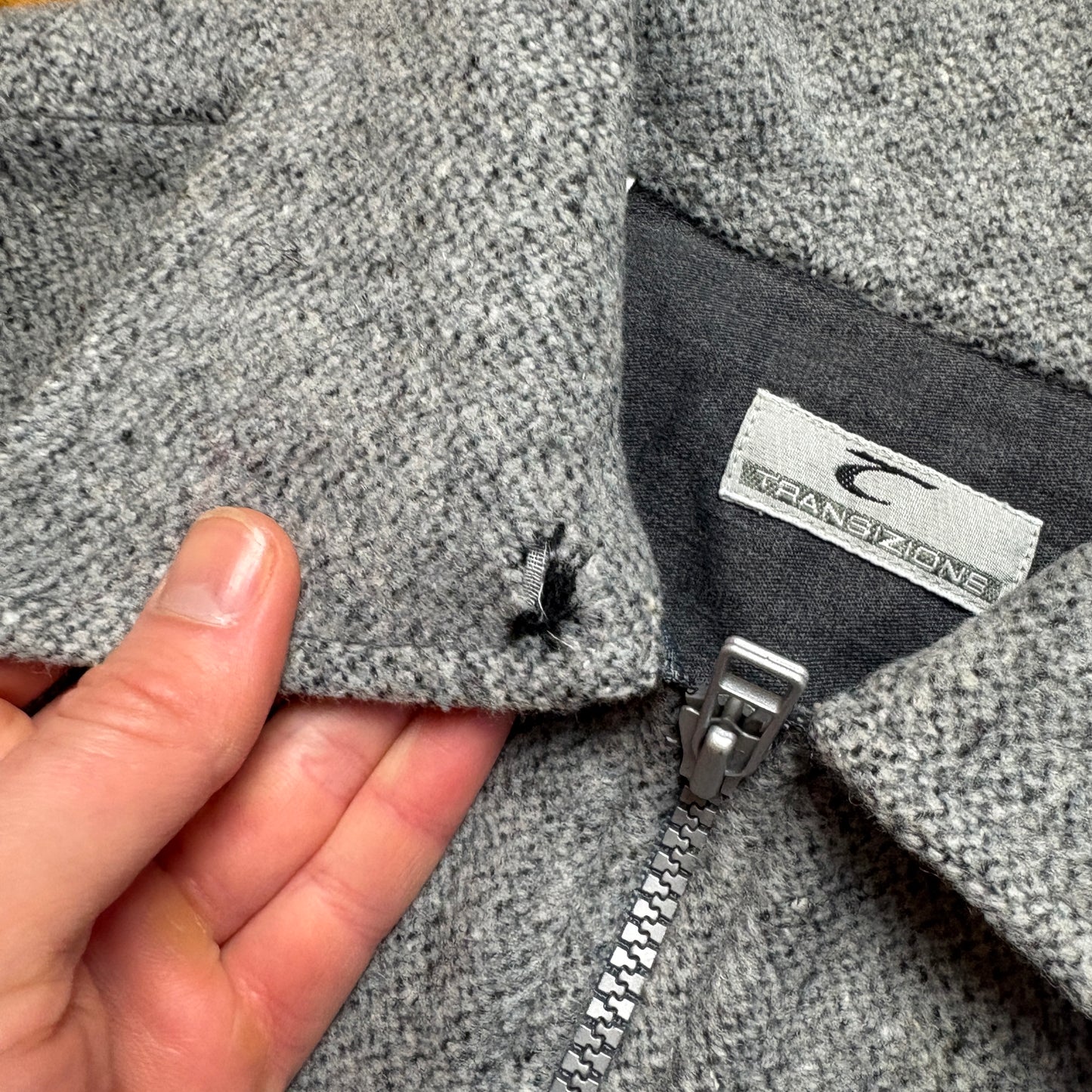 Vintage Grey Shirt Jacket Shacket - L