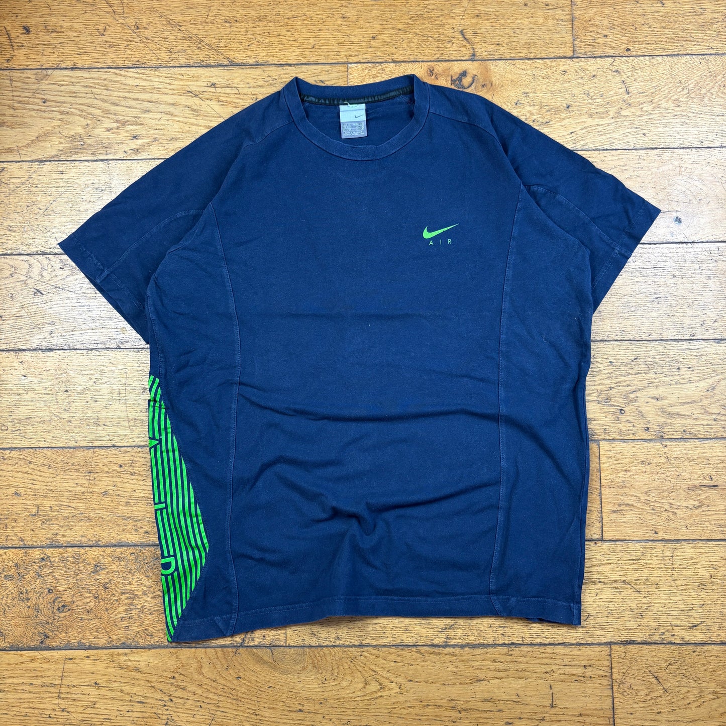 Vintage Nike Air Y2K Navy Swoosh T-Shirt - M