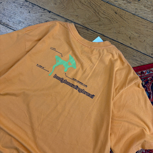 Vintage Orange Surfwear Graphic T-Shirt - M