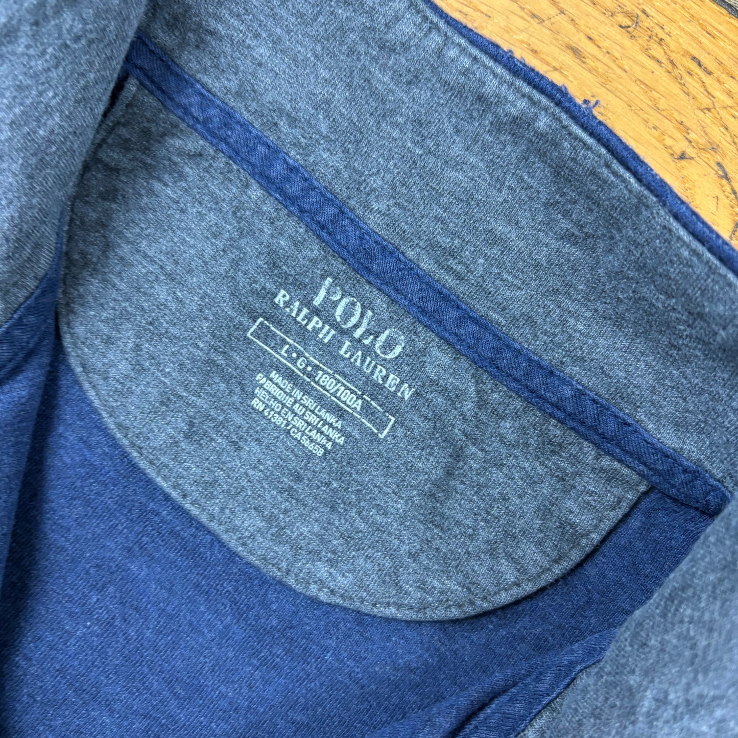 Vintage Ralph Lauren Blue Quarter Zip Embroidered Sweatshirt - L