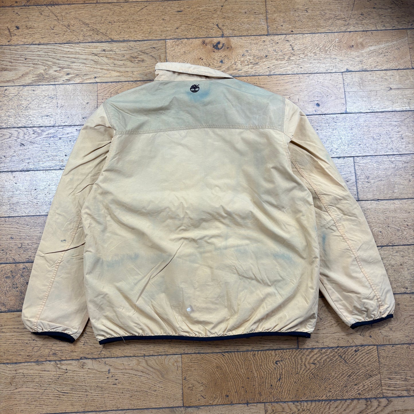 Vintage Timberland Cream Orange Zip Coat Jacket - L