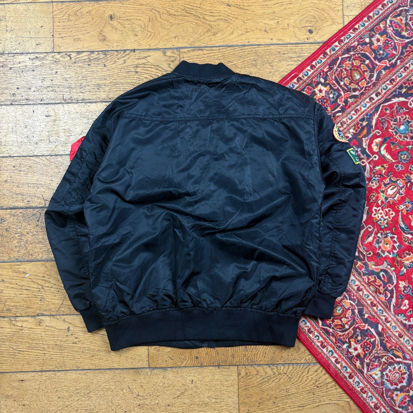 Vintage Black NASA MA-1 Bomber Jacket - M