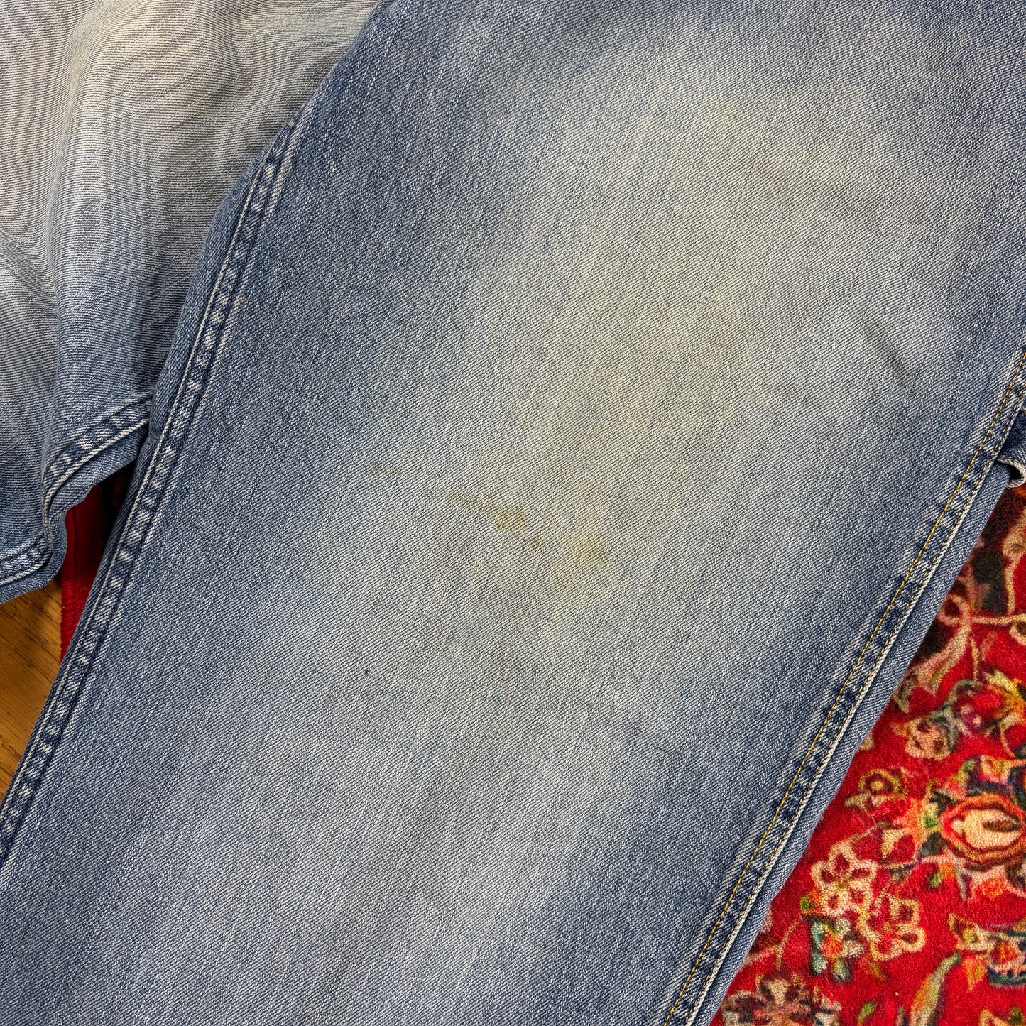 Vintage Phat Farm Blue Carpenter Embroidered Y2K Hip Hop Baggy Jeans - 36