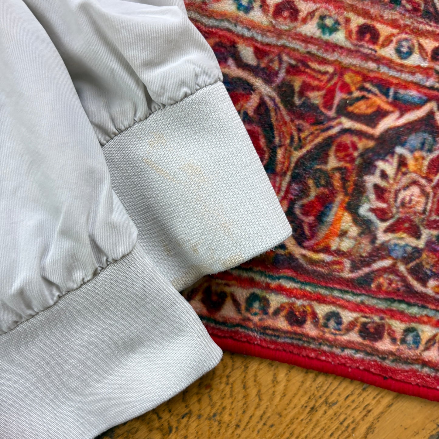 Vintage Carhartt WIP Santa Fe Bomber Style White Jacket - S