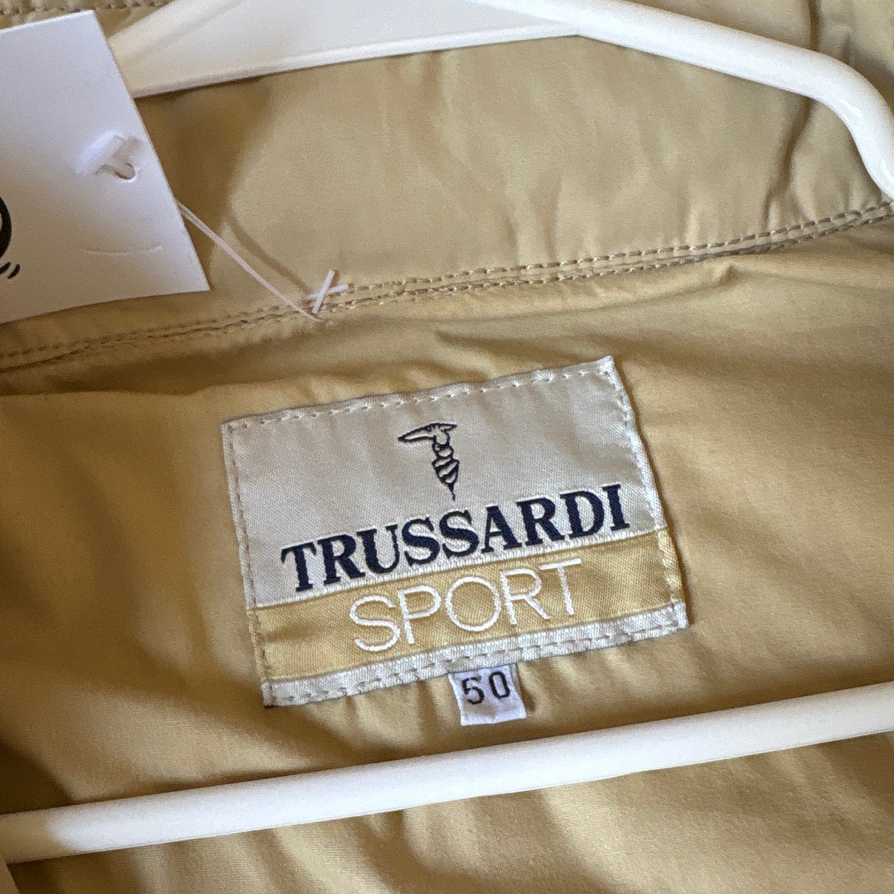 Vintage Trussardi Cream Workwear Chore Utility Jacket - XL