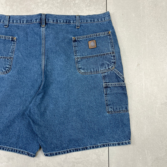 Vintage Carhartt Workwear Baggy Carpenter Blue Shorts - 46
