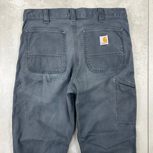 Vintage Carhartt Grey Workwear Carpenter Trousers - 32