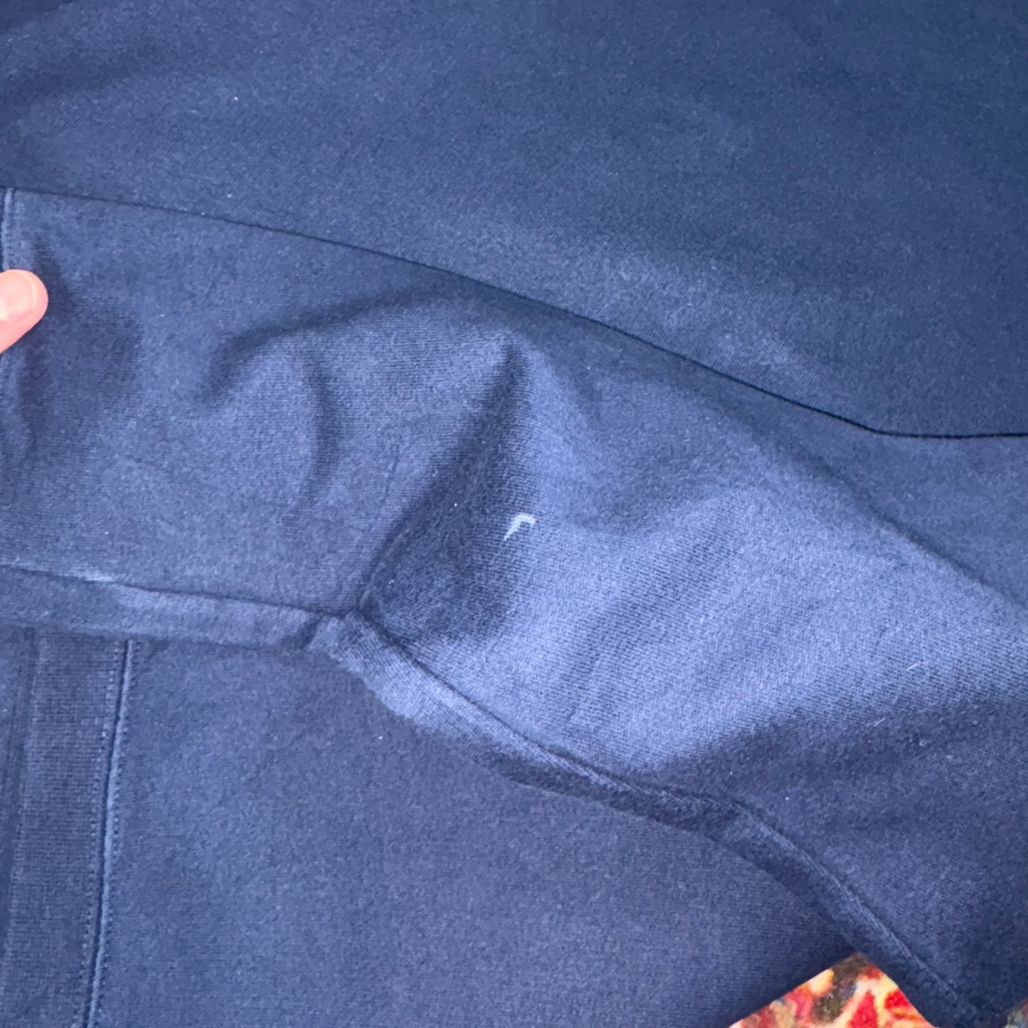 Vintage Nike Swoosh Y2K Navy Womens Embroidered Sweatshirt - XL