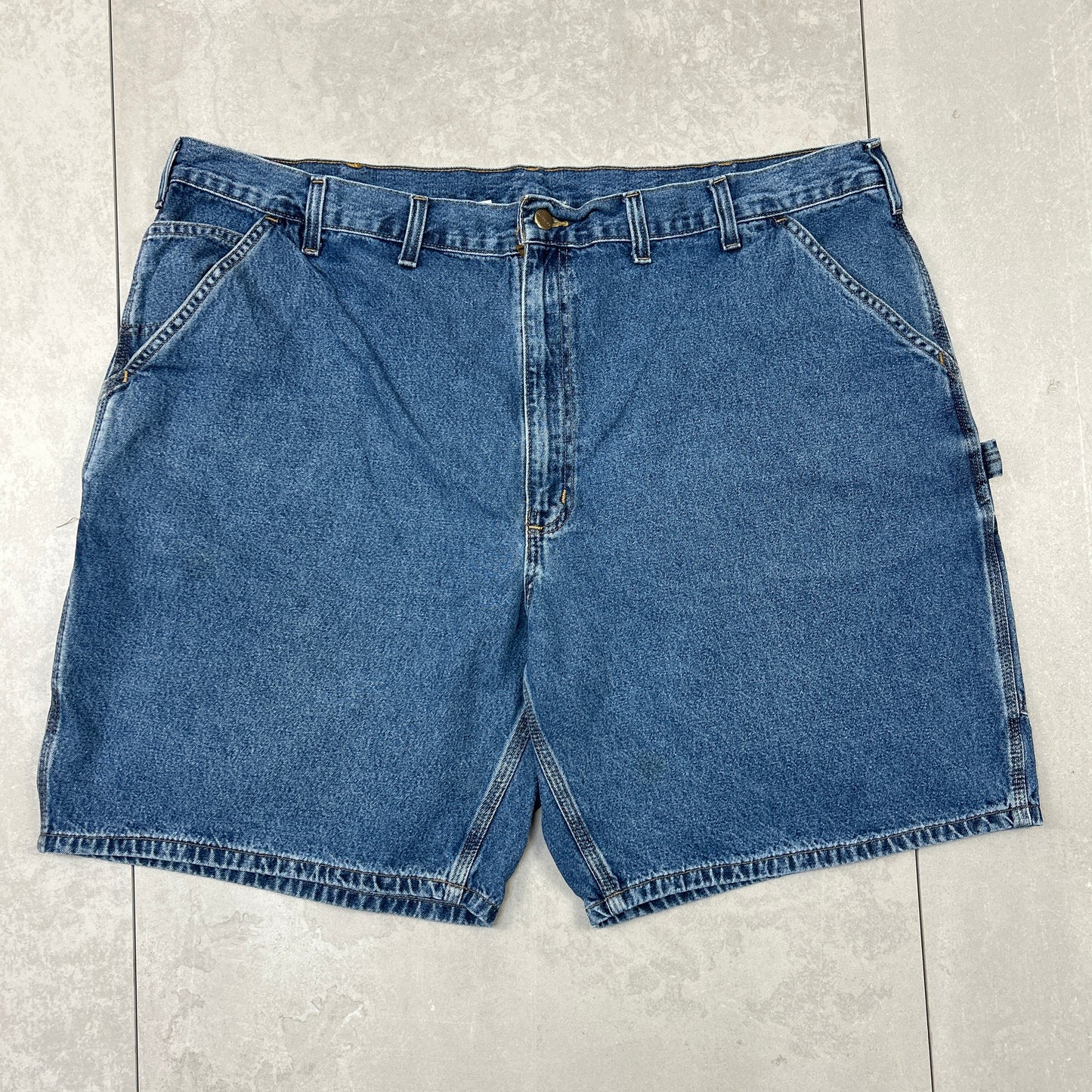 Vintage Carhartt Workwear Baggy Carpenter Blue Shorts - 46