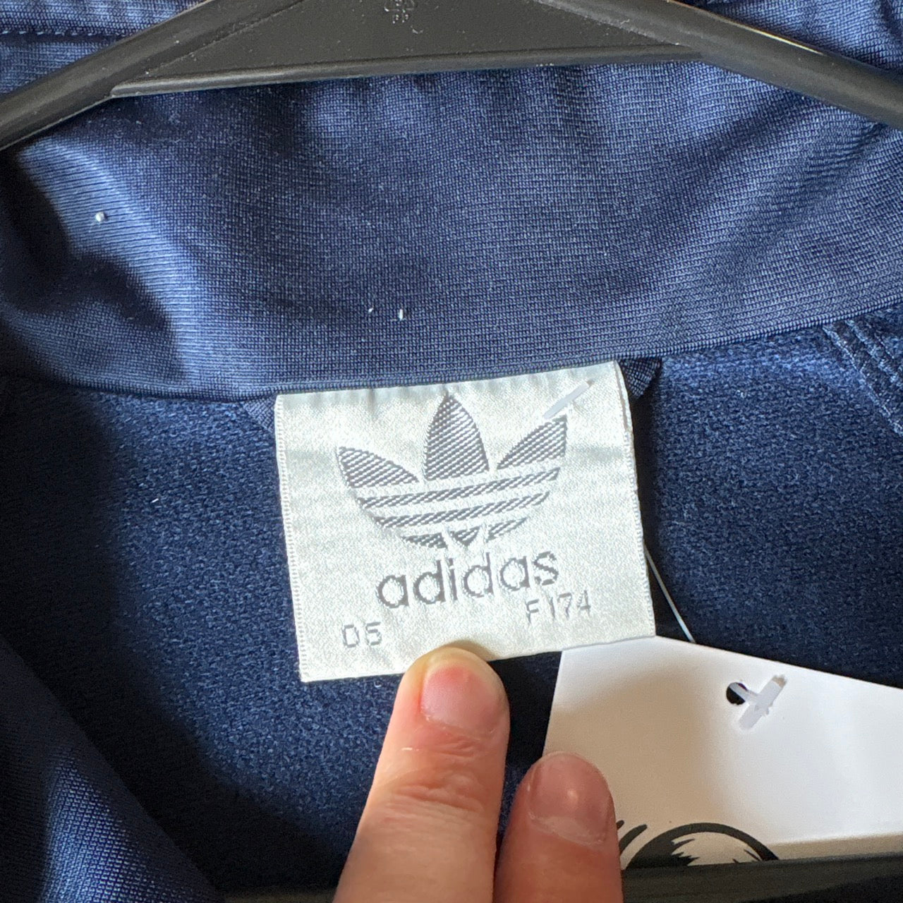 Vintage Adidas 90s Navy Track Jacket - M