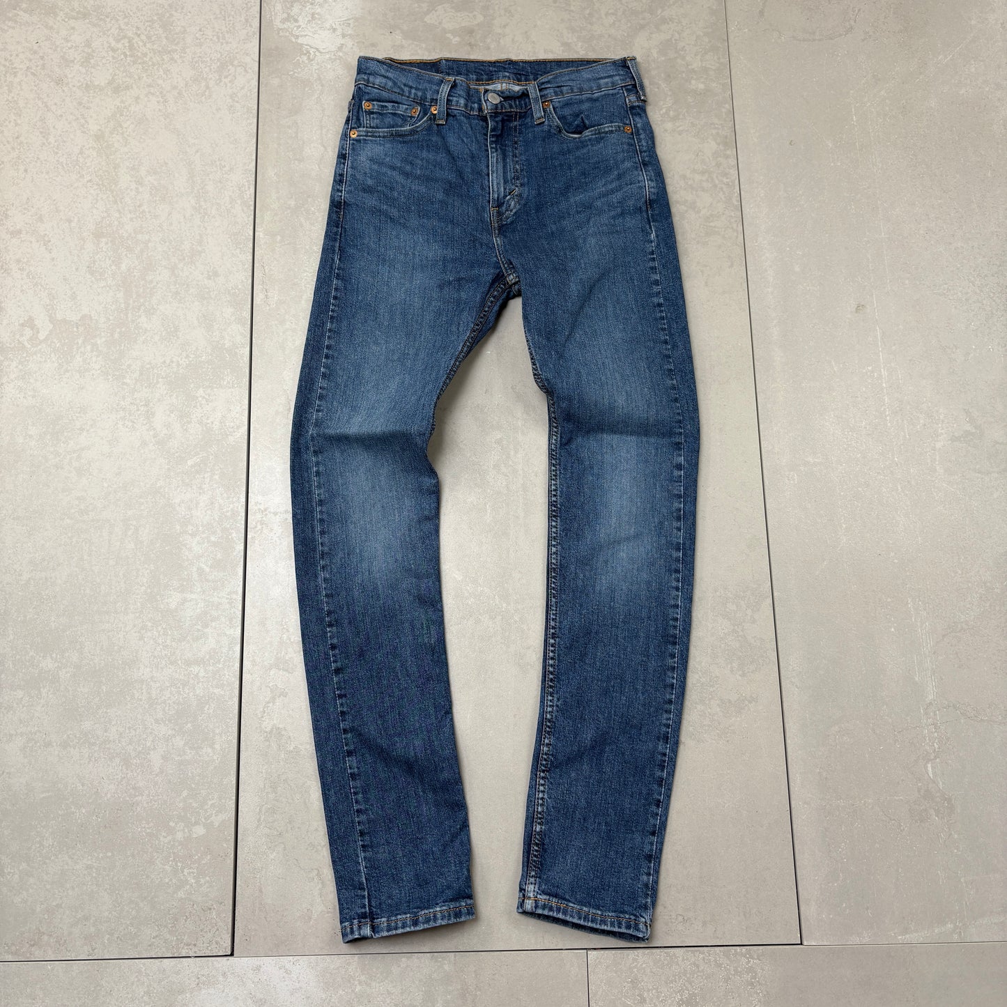 Vintage Levis 510 Skinny Blue Denim Jeans - 29