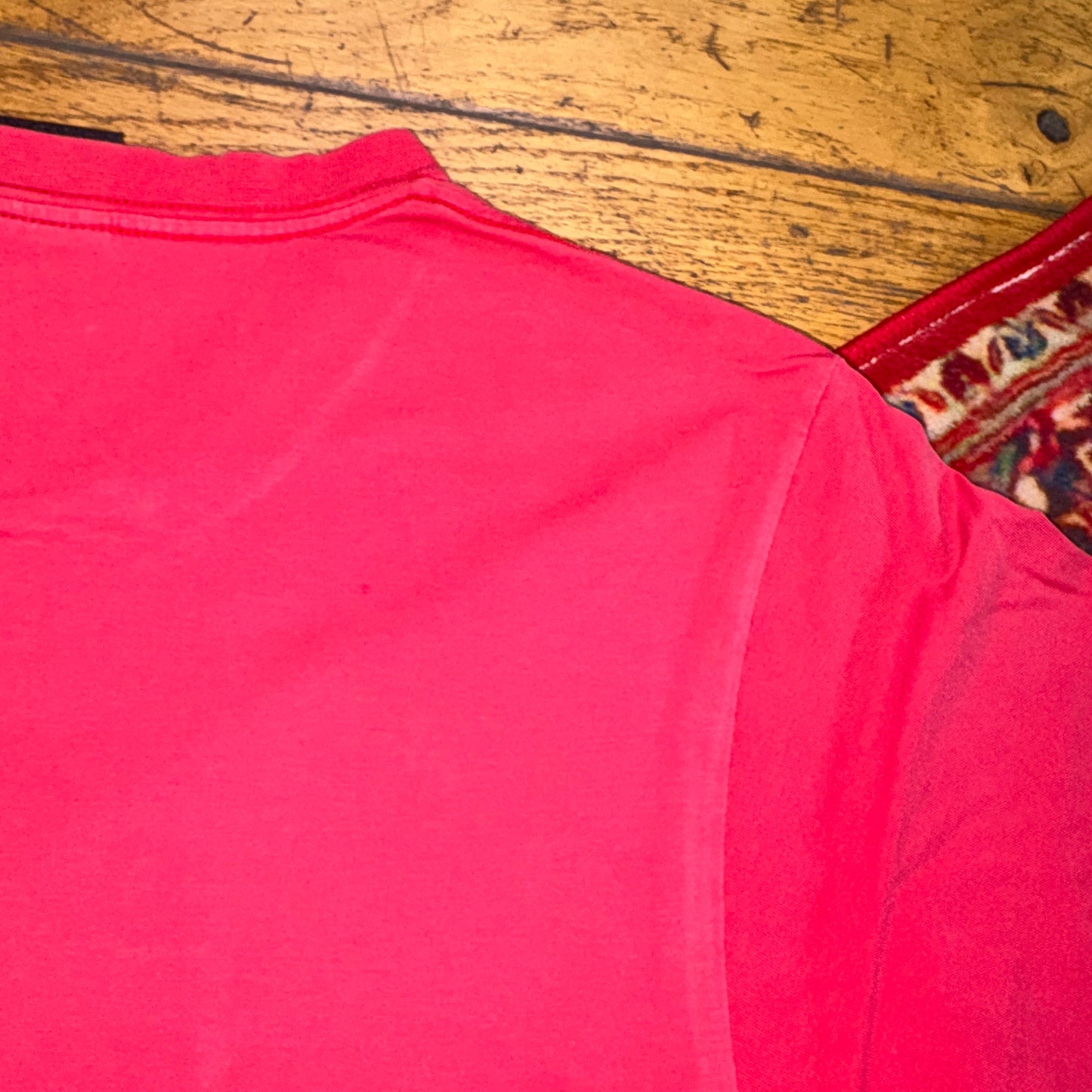 Vintage Stussy Red Graphic T-Shirt - XS