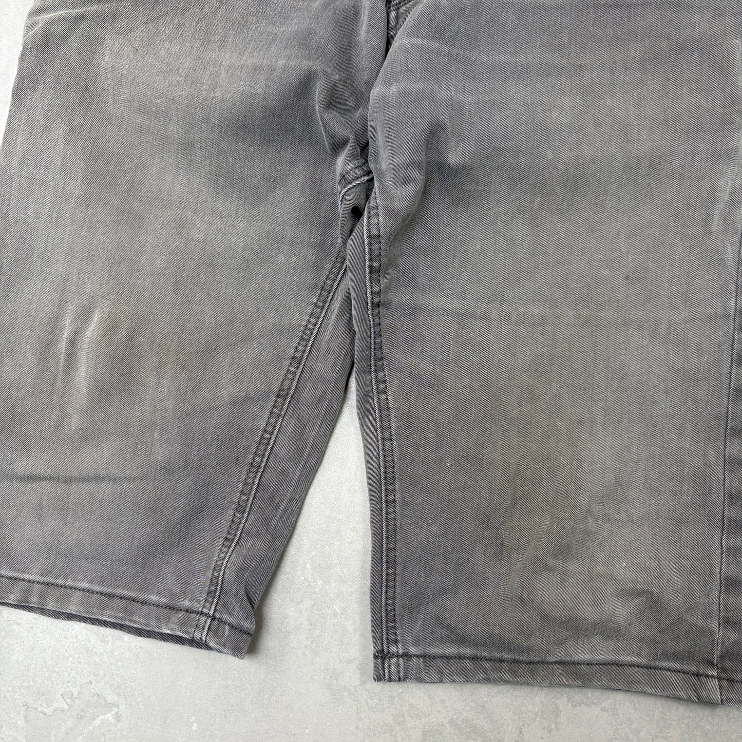 Vintage Embroidered Grey Hip Hop Shorts Jorts - 34