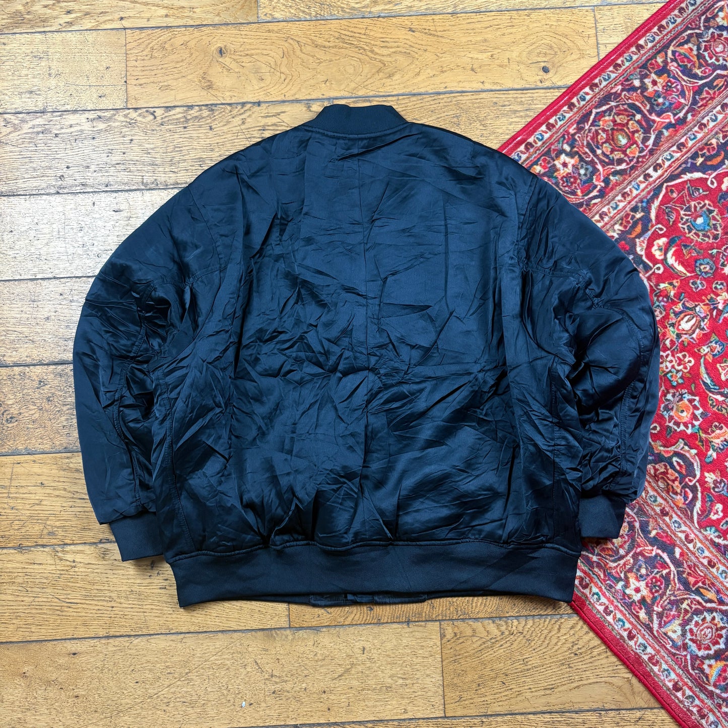 Vintage Black MA-1 Bomber Jacket - M