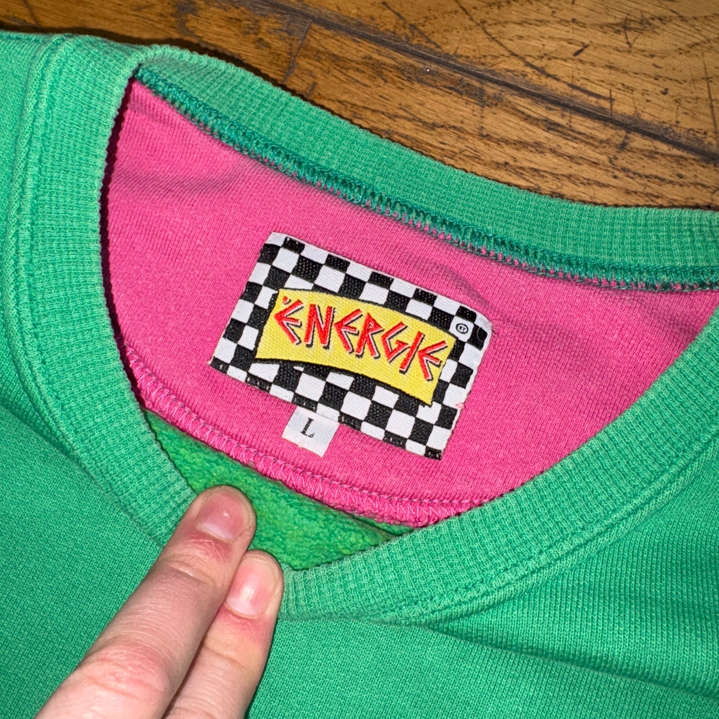 Vintage 90s Energie Skate Green Sweatshirt - M