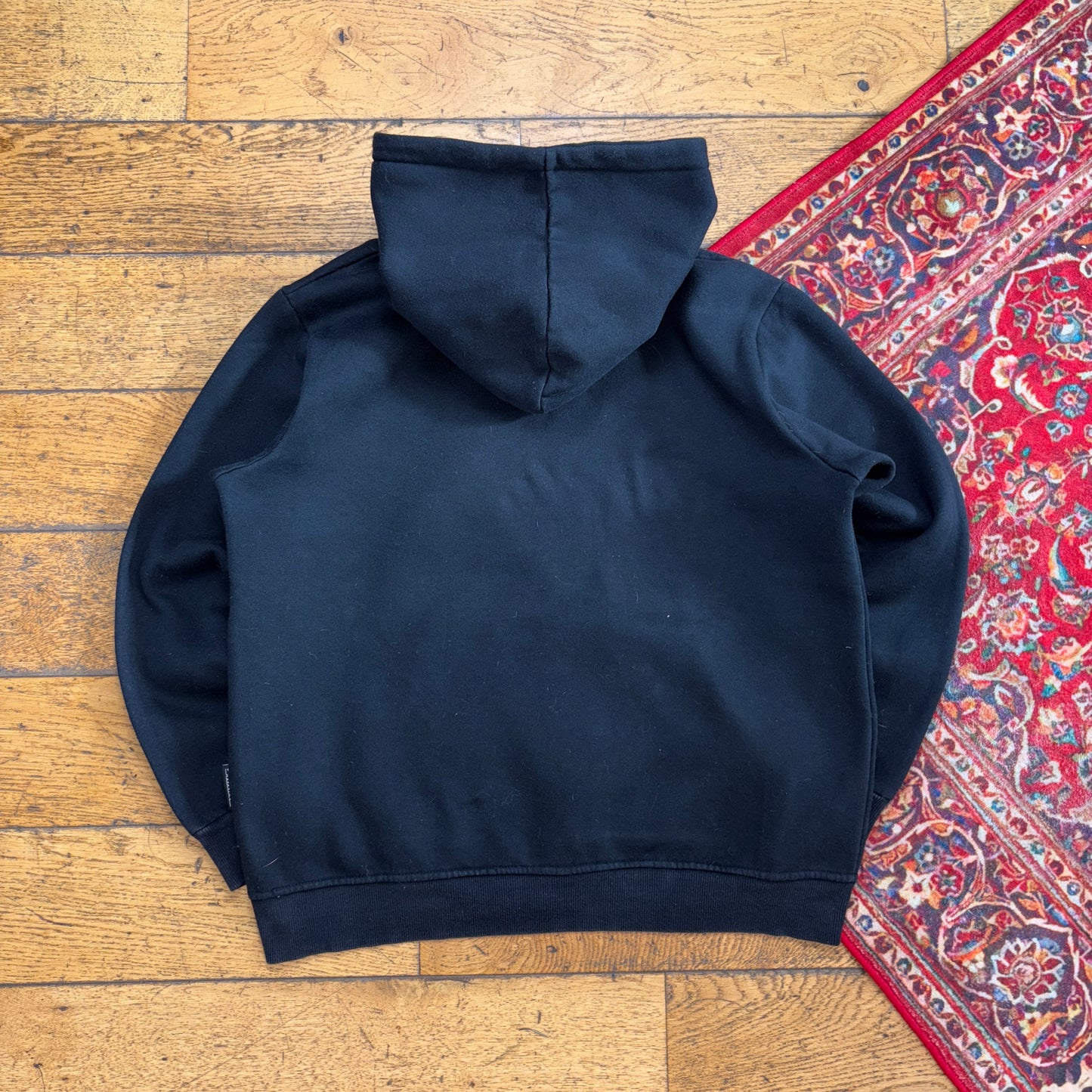 Vintage Thrasher Black Skate Flames Hoodie Sweatshirt - M