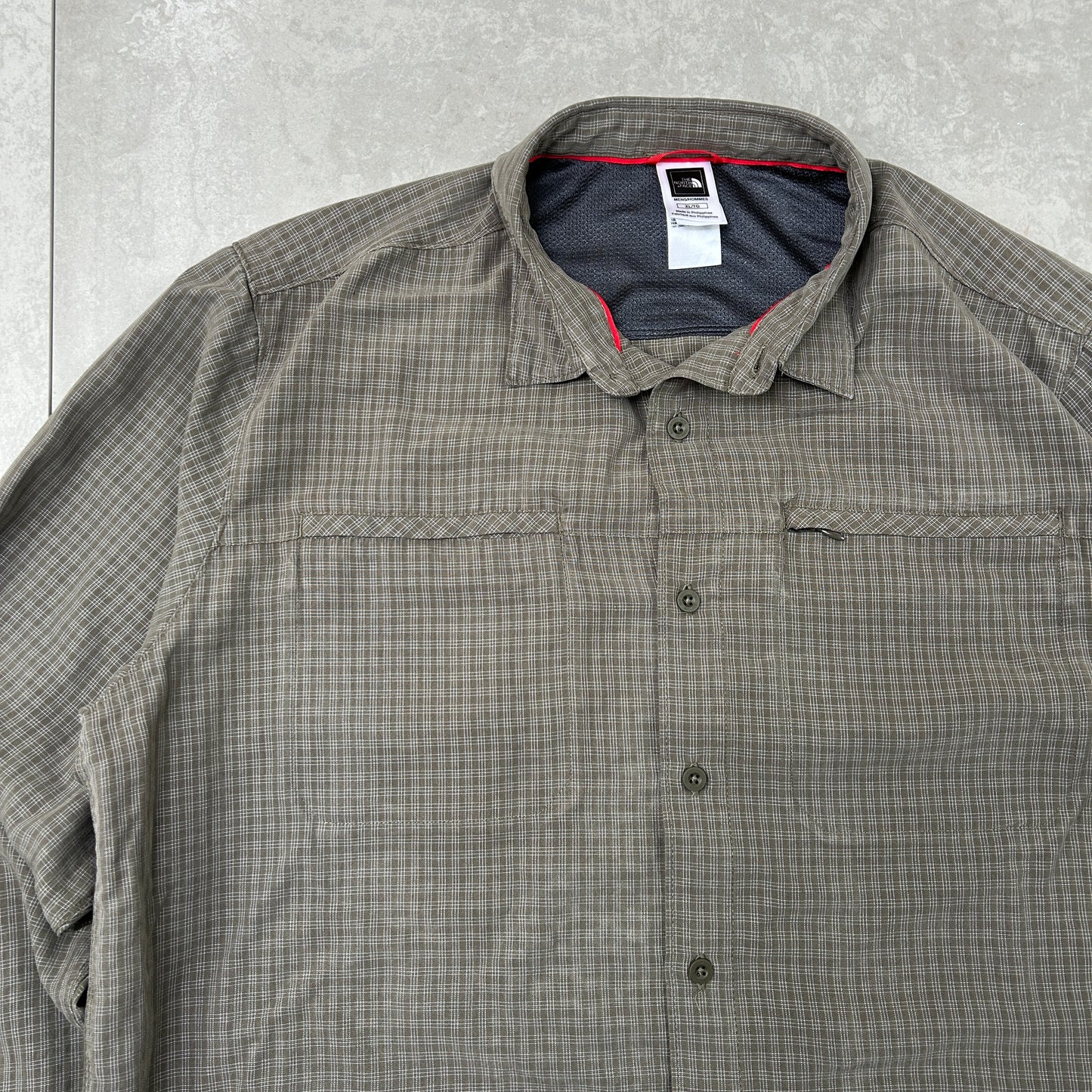 Vintage North Face Green Khaki Shirt - XL