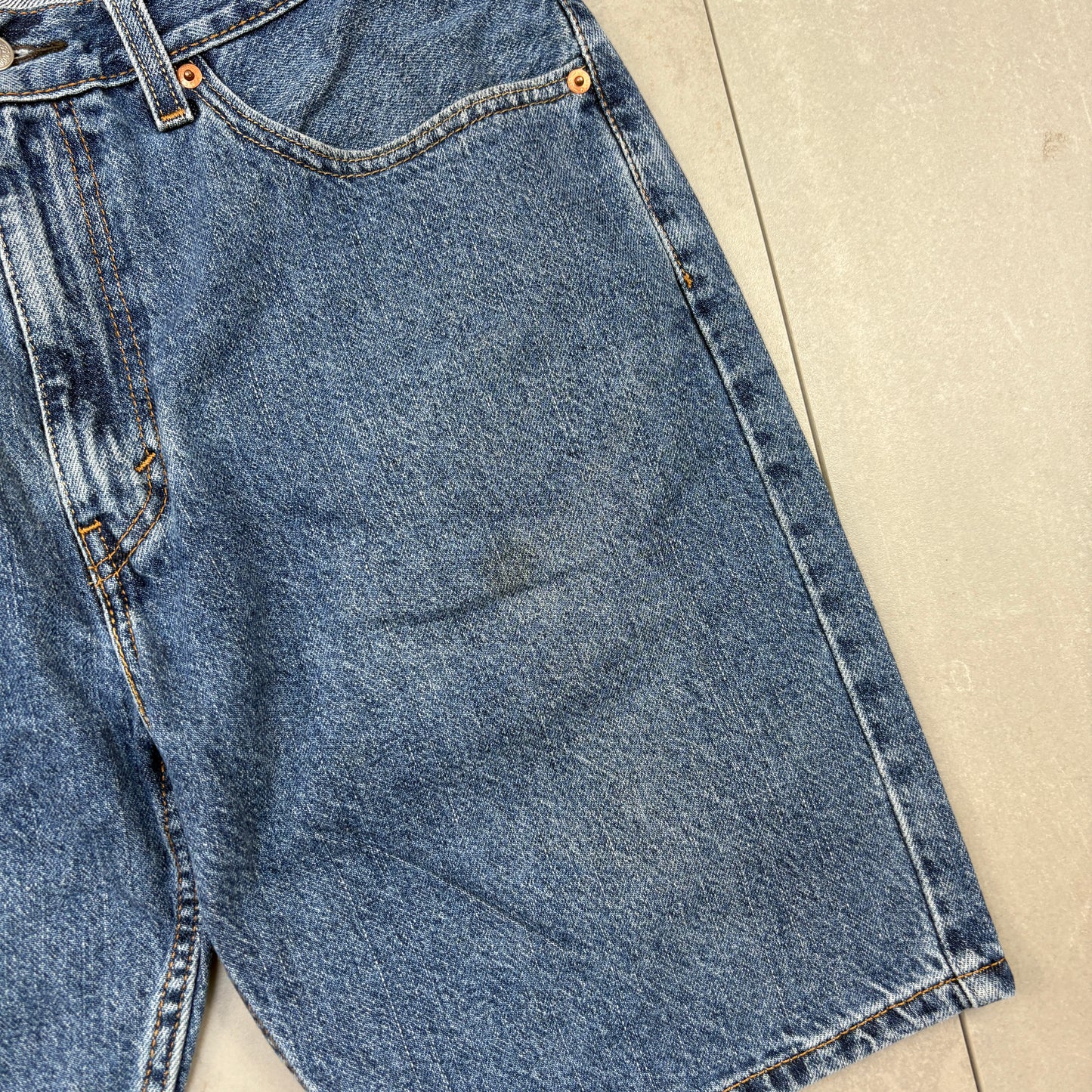 Vintage Levis 505 Blue Denim Shorts - 34
