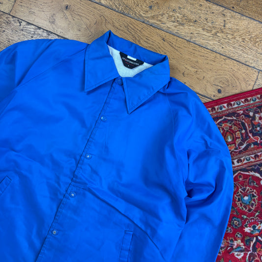 Vintage Blue Nylon Coach Harrington Jacket - L