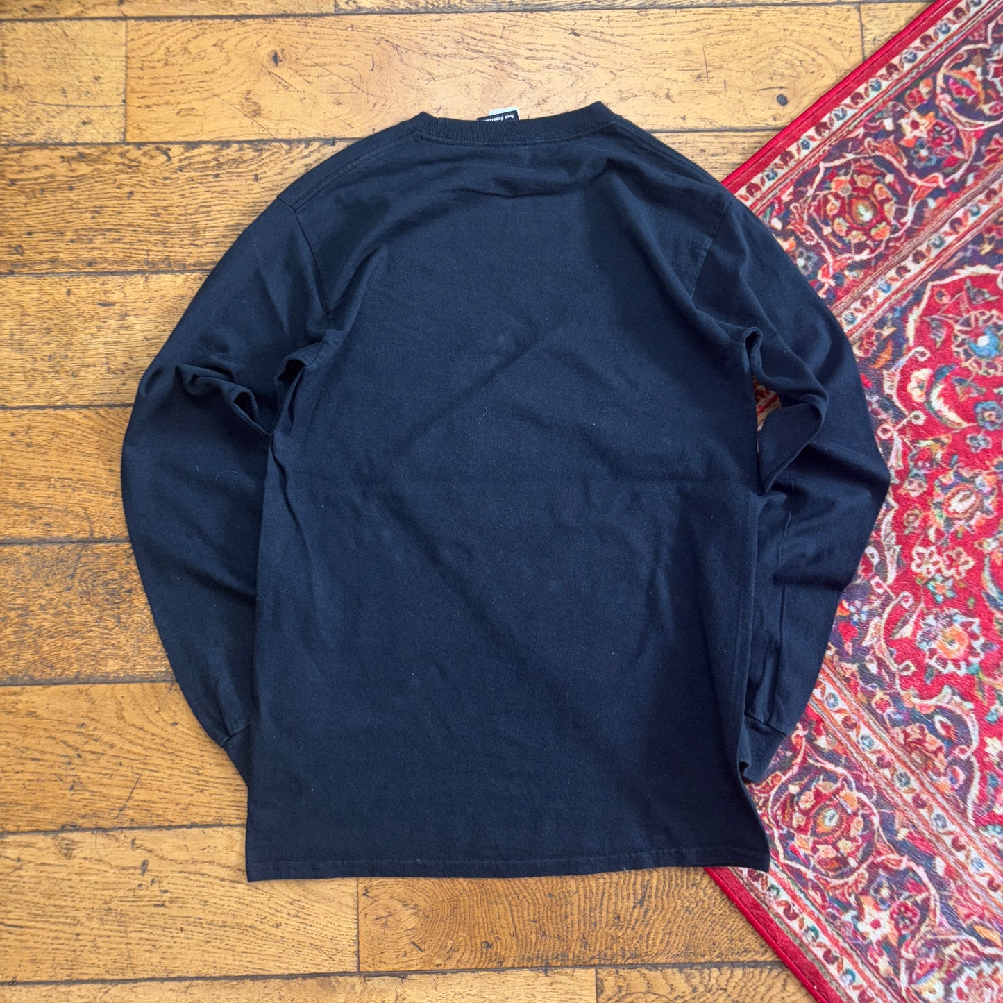 Vintage Thrasher Black Skate Flames Long Sleeve Womens Graphic T-Shirt - S
