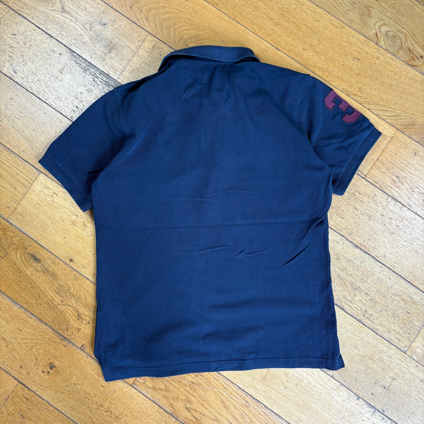 Vintage Navy Ralph Lauren Navy Big Pony Polo Shirt - S
