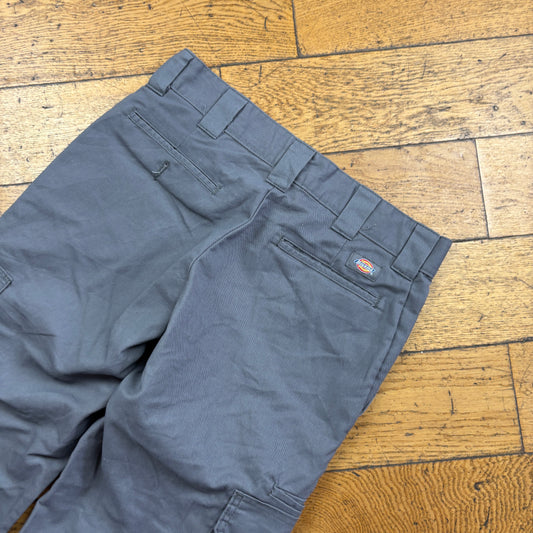 Vintage Dickies 874 Grey Cargo Baggy Skate Trousers - 32