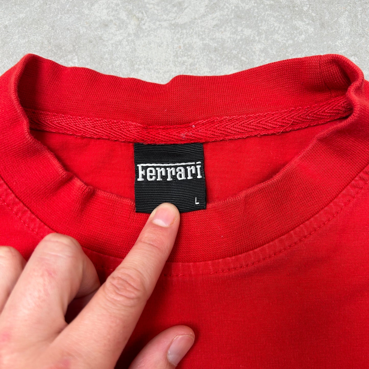 Vintage 1999 Ferrari Graphic Red T-Shirt - M