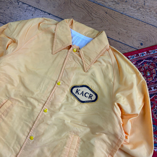 Vintage Yellow Nylon Coach Harrington Jacket - L