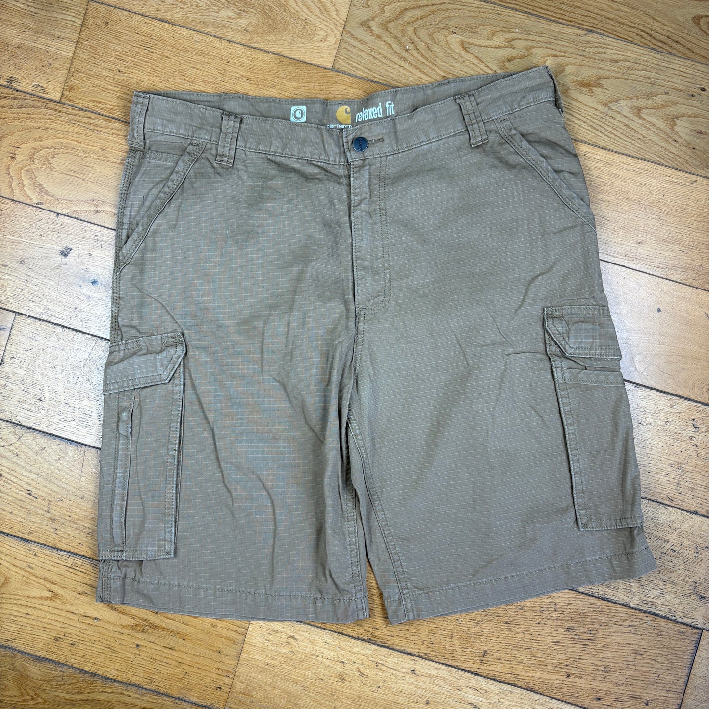 Vintage Carhartt Workwear Brown Baggy Carpenter Shorts - 40