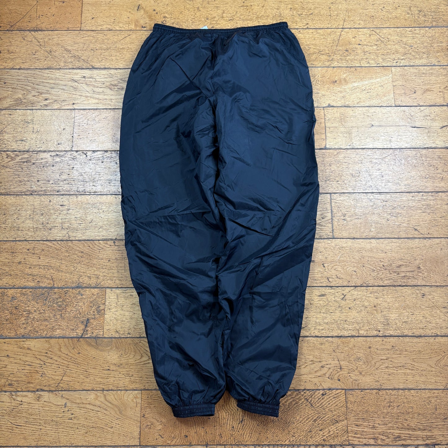 Vintage Nike Black Baggy Tracksuit Sweatpants Track Pants Bottoms - L