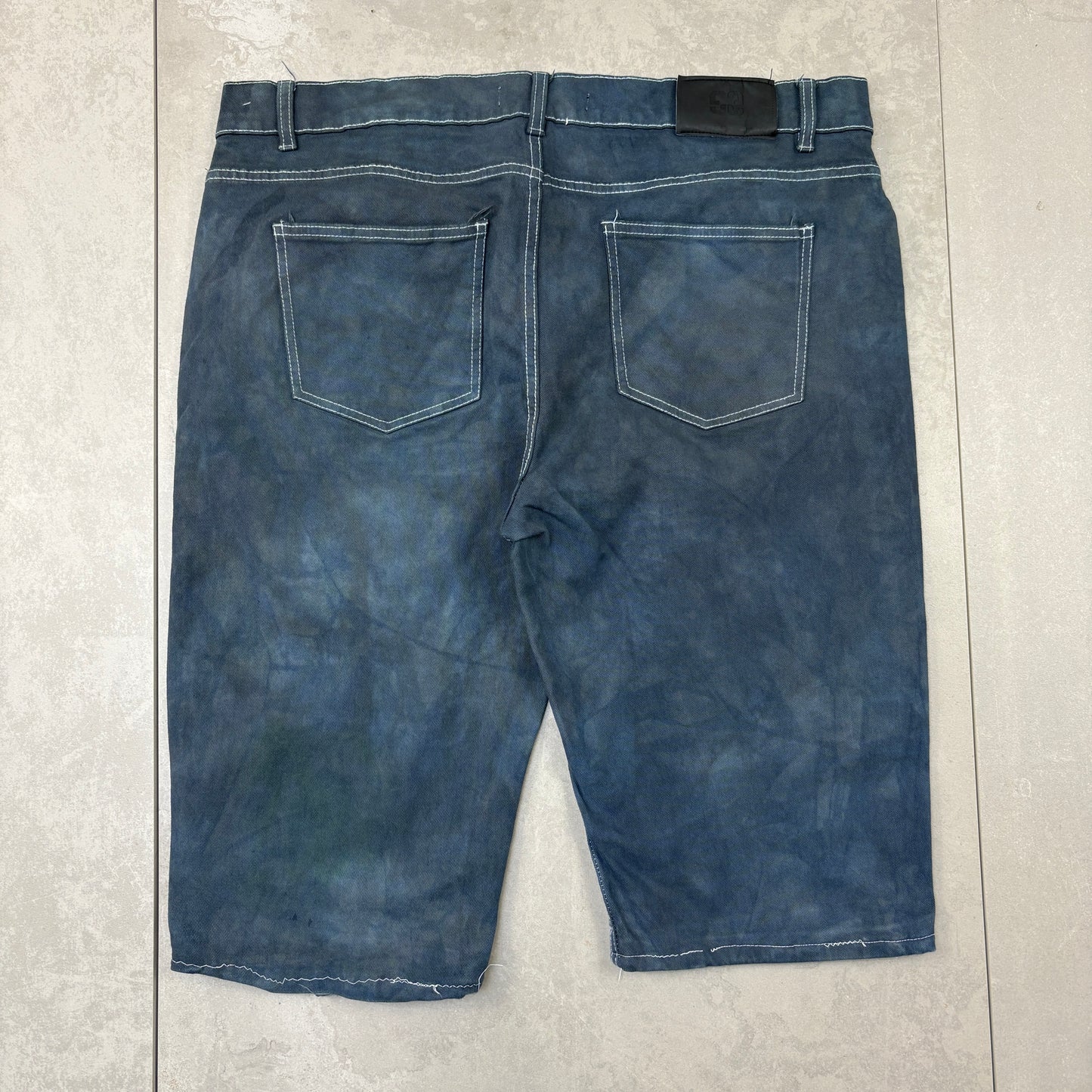 Vintage Comic Book Blue Shorts Jorts - 38