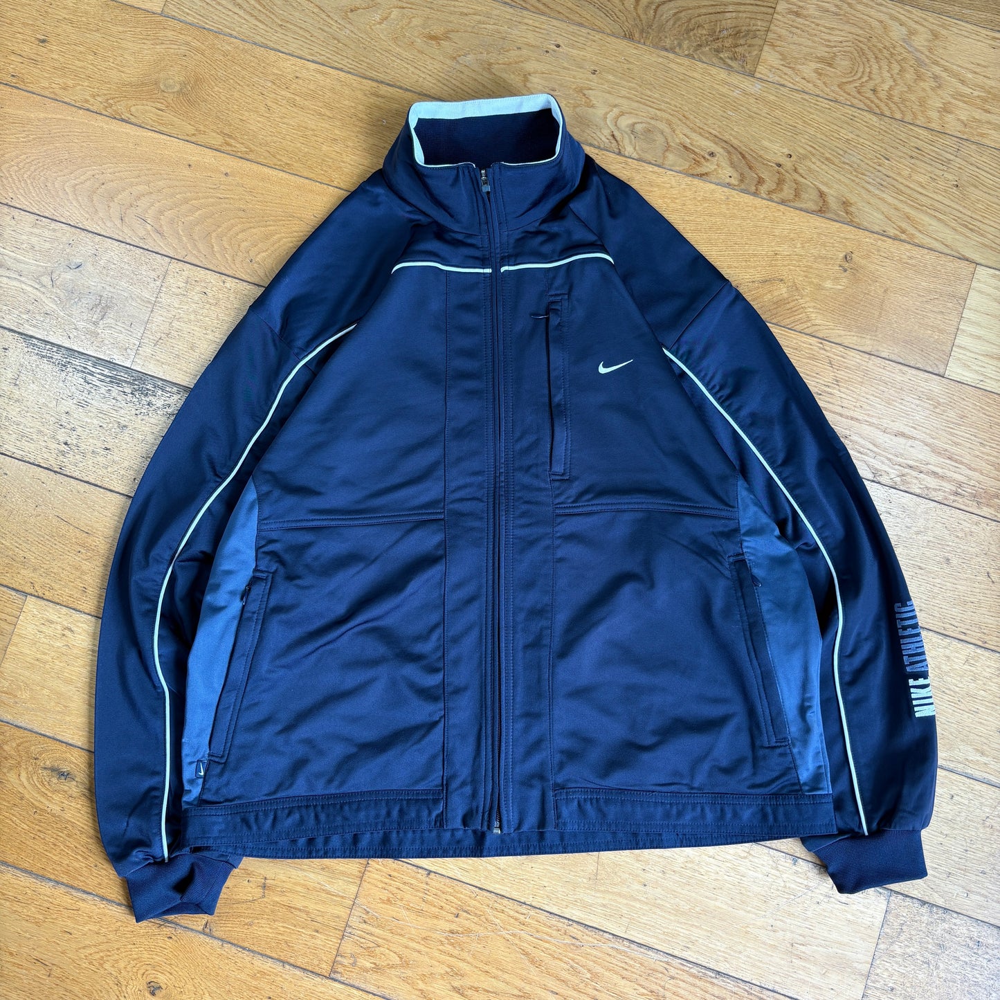 Vintage Nike Navy Tracksuit Track Shell Windbreaker Jacket - L