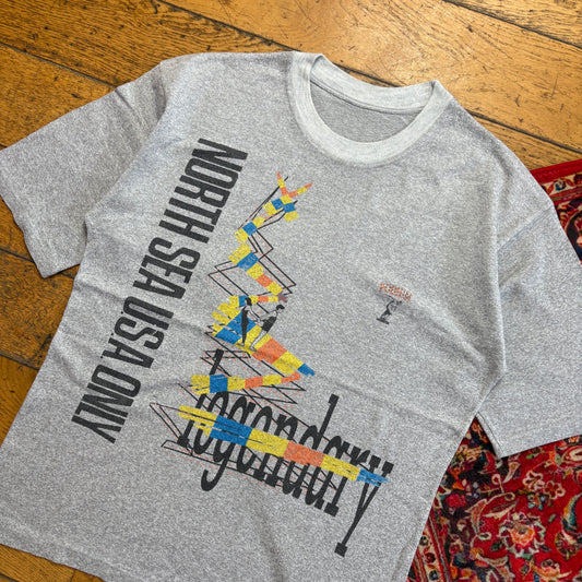 Vintage 90s Grey Single Stitch Graphic T-Shirt - S