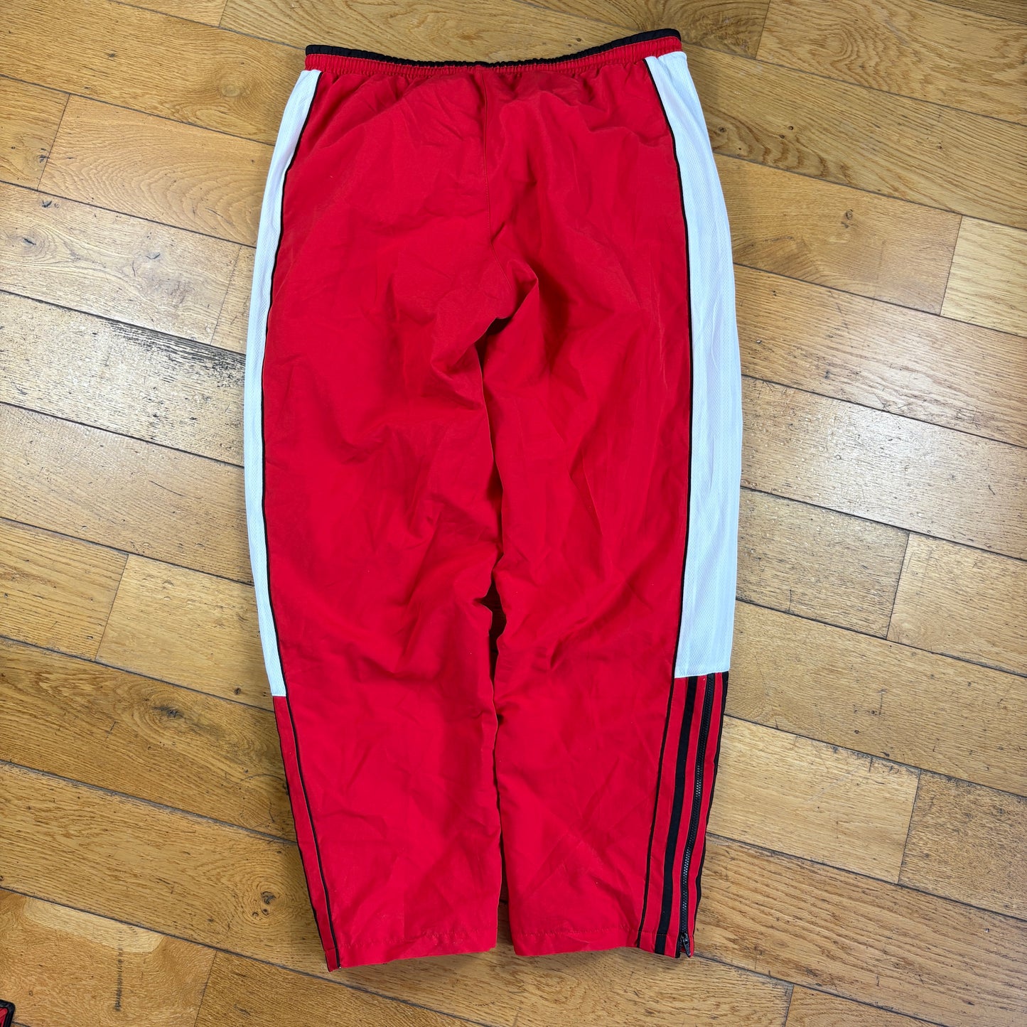 Vintage Rare Adidas AC Milan Sample Red Tracksuit Jacket And Bottoms - XL