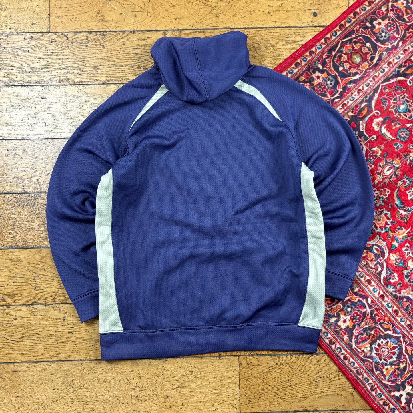 Vintage Nike Womens Purple Swoosh Embroidered Hoodie Sweatshirt - Size 20