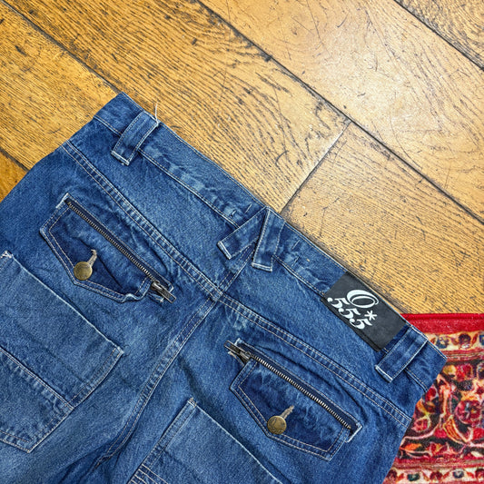 Vintage Blue Denim Shorts - 34