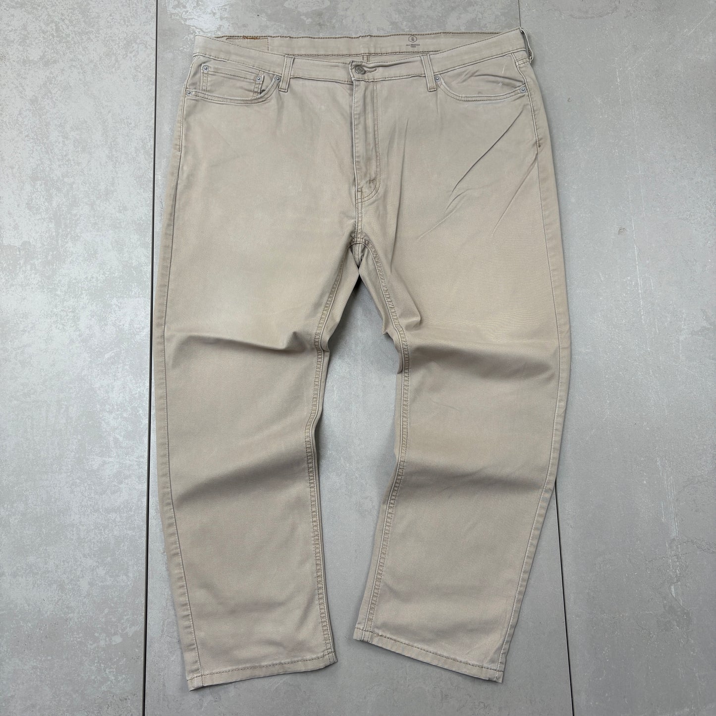 Vintage Levis 541 Straight Cream Chino Denim Jeans - 42