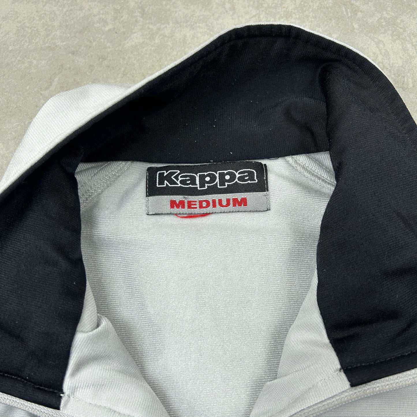 Vintage Kappa Grey Tracksuit Track Shell Windbreaker Jacket - M
