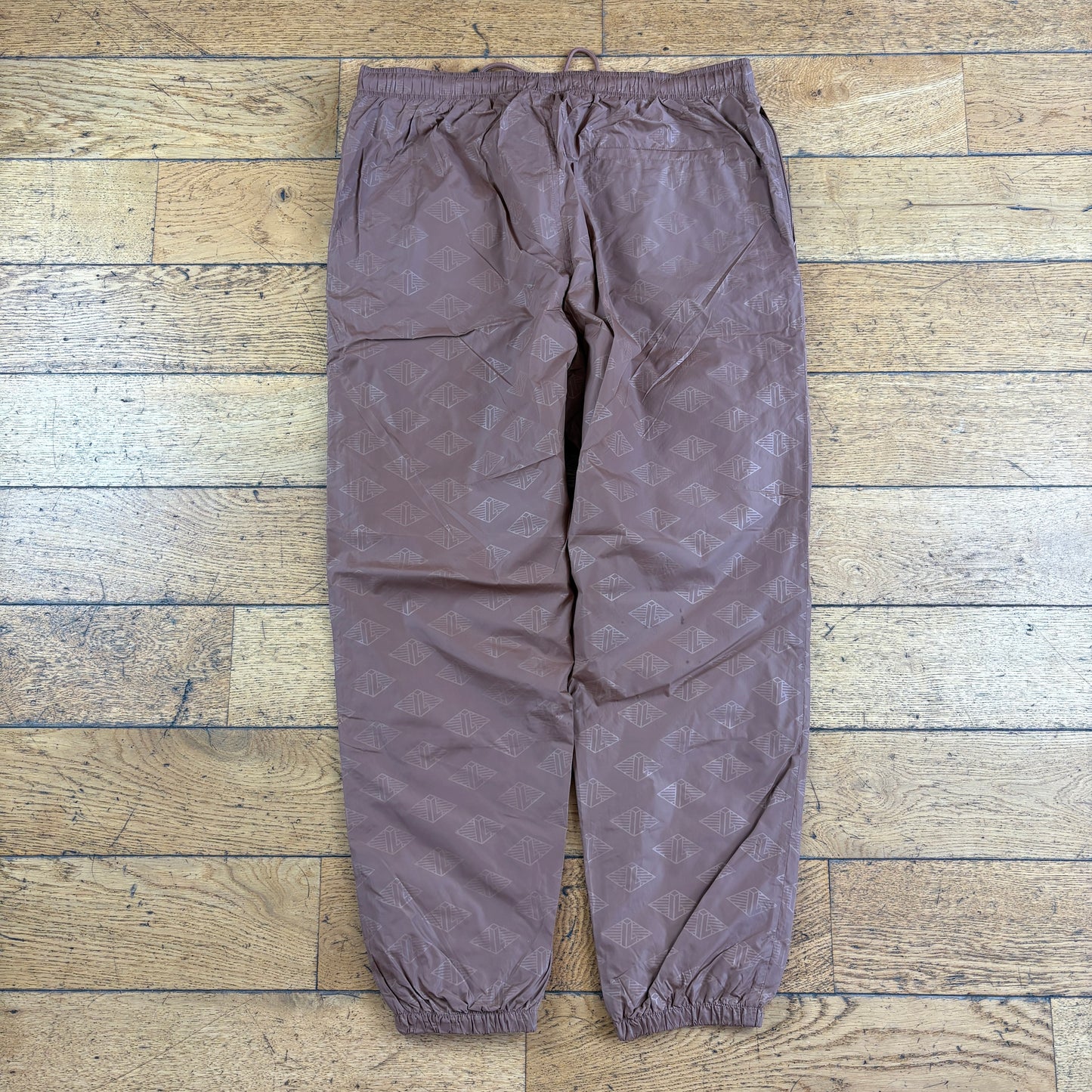 Vintage Lacoste Brown Baggy Tracksuit Sweatpants Track Pants Bottoms - XL