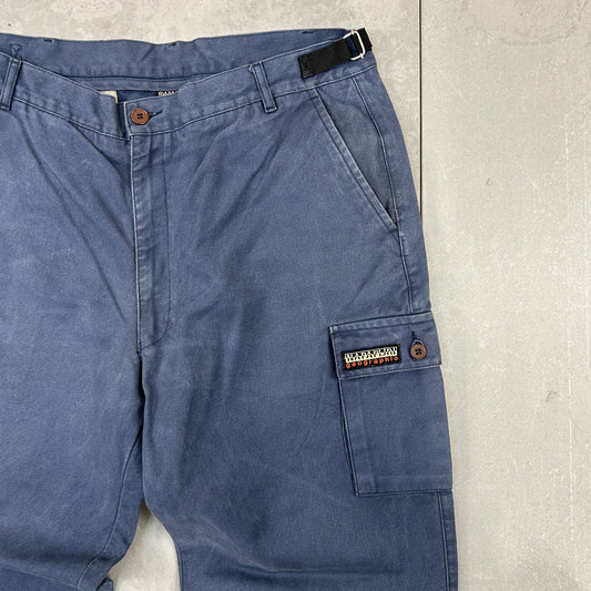 Vintage Napapijri Navy Cargo Workwear Trousers - 36