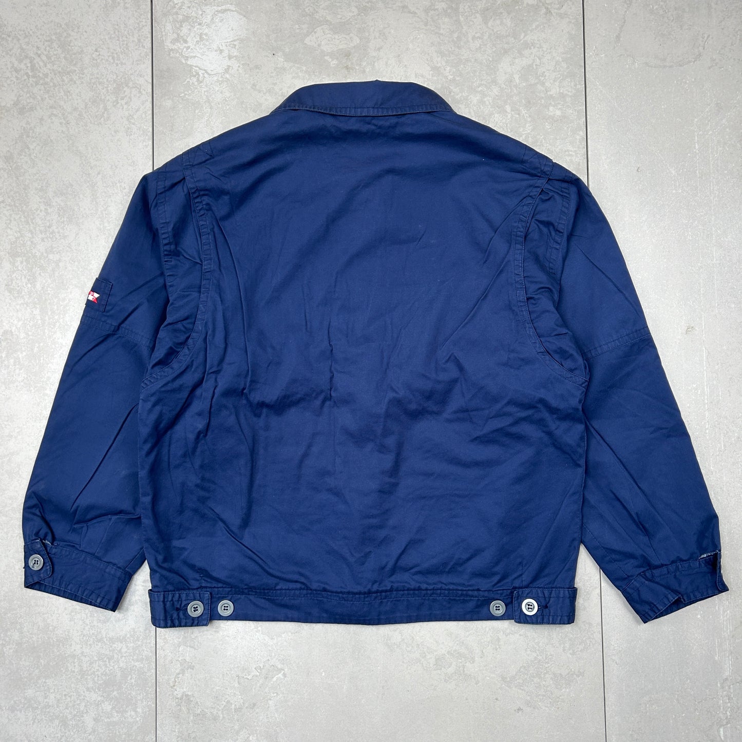 Vintage Fila Deck Gear Sailing Harrington Chore Navy Lightweight Jacket - L