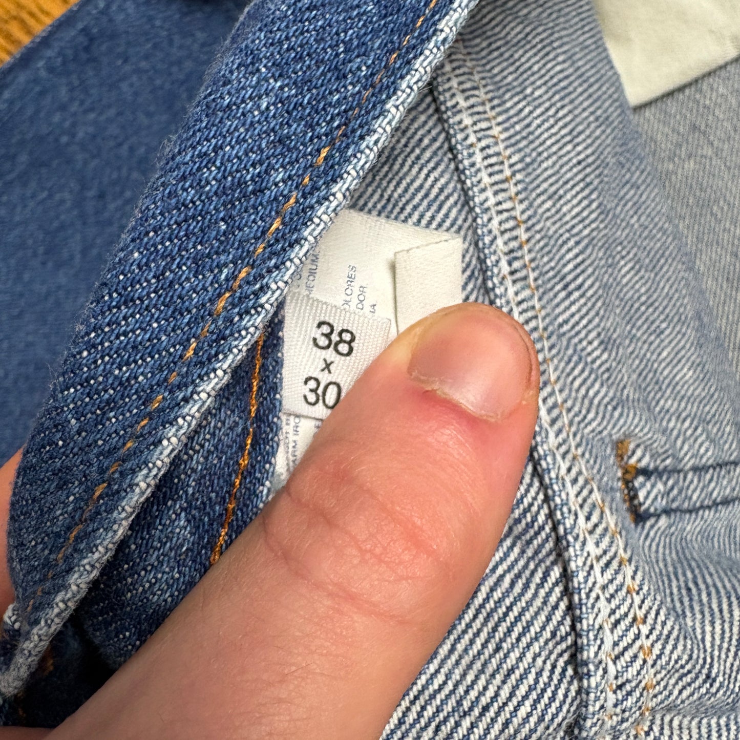 Vintage Dickies Workwear Carpenter Baggy Blue Jeans - 38R