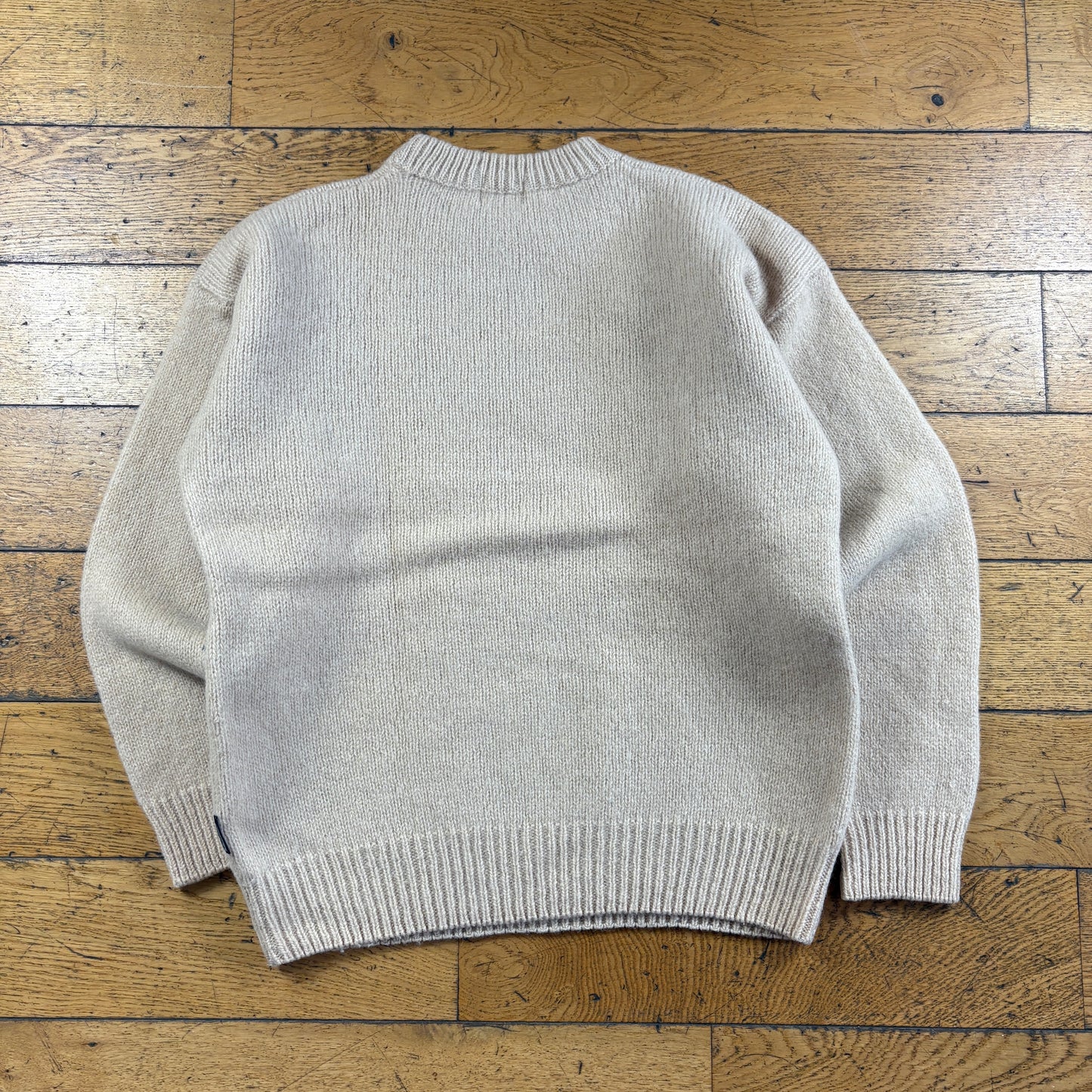 Vintage Oneill Surfwear Cream Knit Embroidered Sweatshirt - M