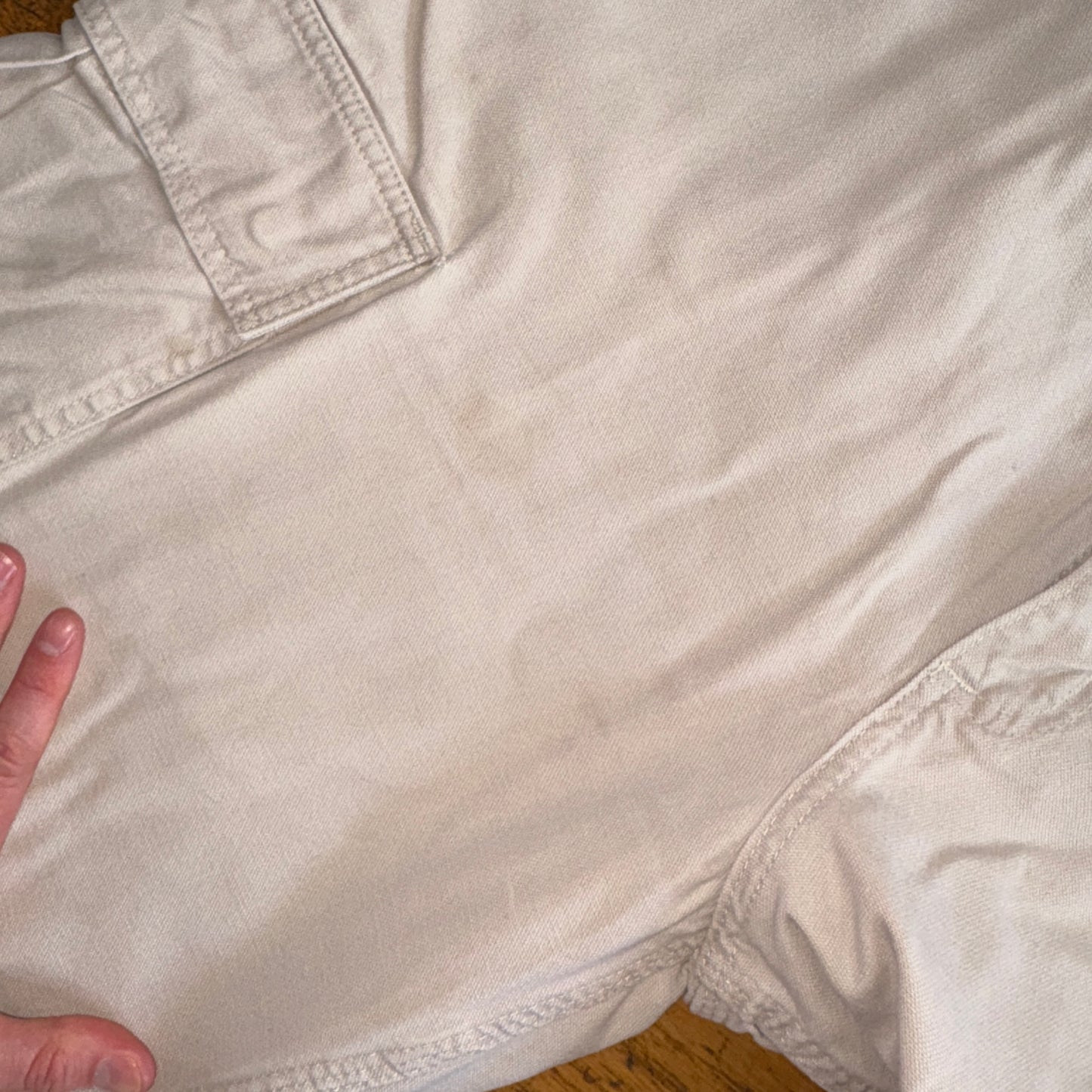 Vintage Carhartt Workwear Cream Baggy Carpenter Shorts - 36